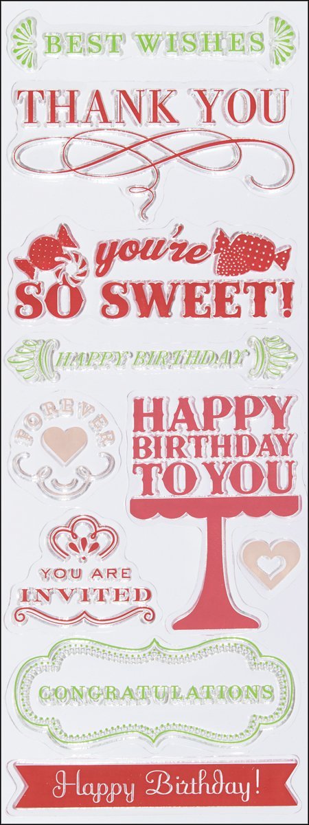 Clear Stamp All Occasions / Sellos Transparentes Todas las Ocasiones Descontinuado Martha Stewart