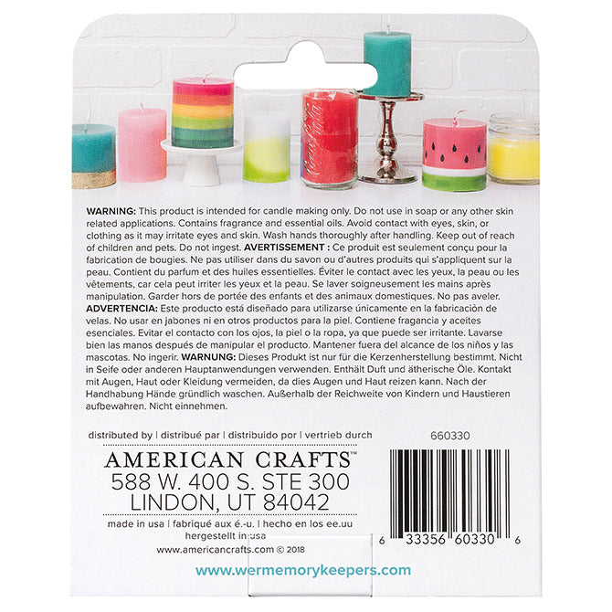 The Wick Candle Scent Garden Breeze / Set de 3 Esencias para Velas Brisa de Jardín Descontinuado We R Memory Keepers