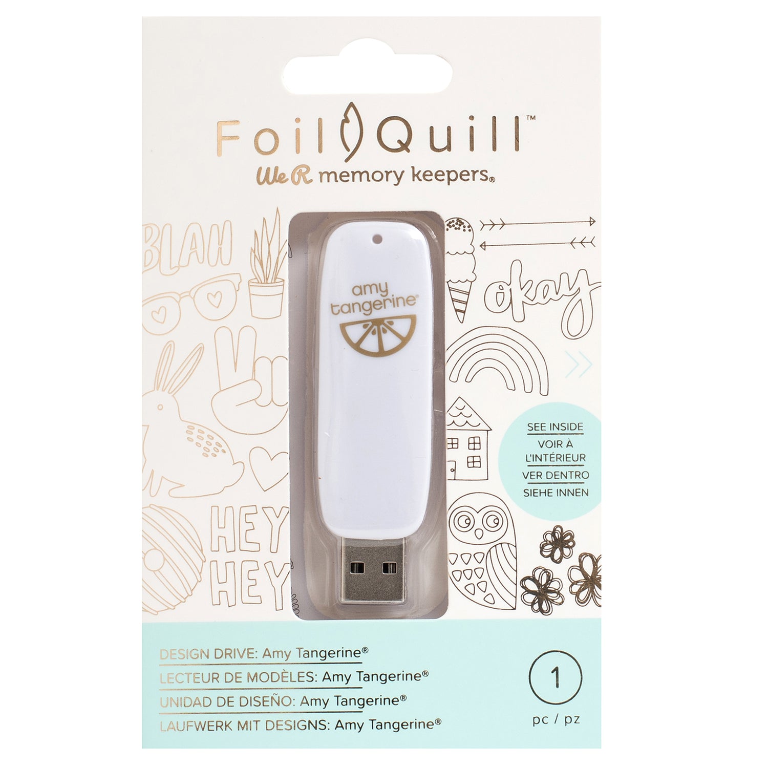 Foil Quill Amy Tangerine USB Art / USB con Diseños para Foil Quill de Amy Tangerine Accesorios We R Memory Keepers