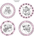 Sellos de Goma de Navidad / Groovy Snowman Set Sellos JustRite