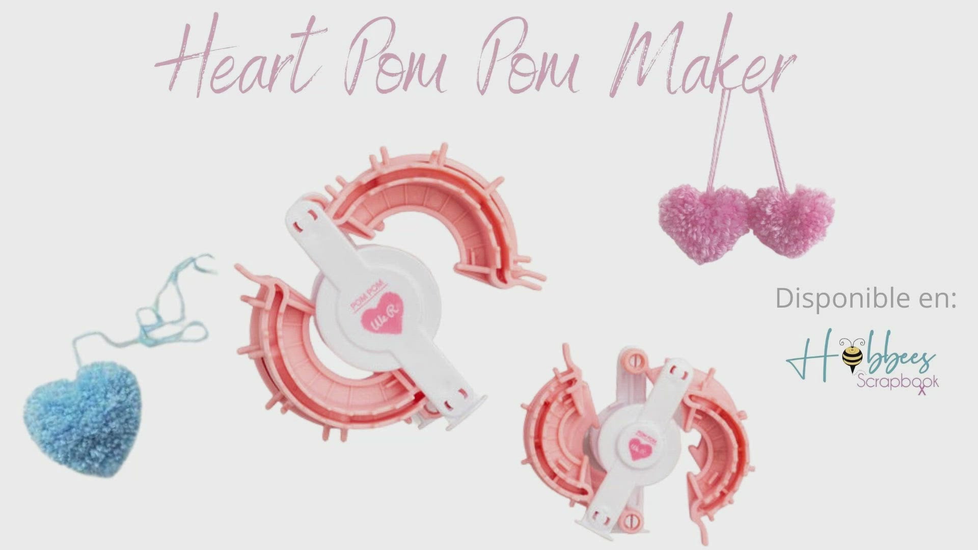 Heart Pom Pom Makers / Herramienta Para Crear Pompones Descontinuado We R Memory Keepers