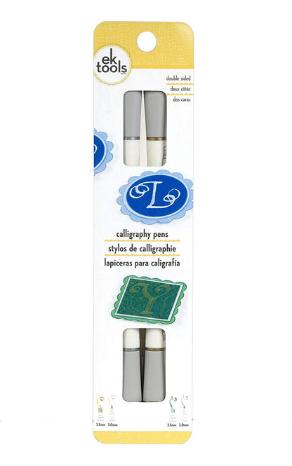Pack Calligraphy Artist Pens Silver and Gold / Plumones de Caligrafia Plateado y Dorado Descontinuado Ek Success