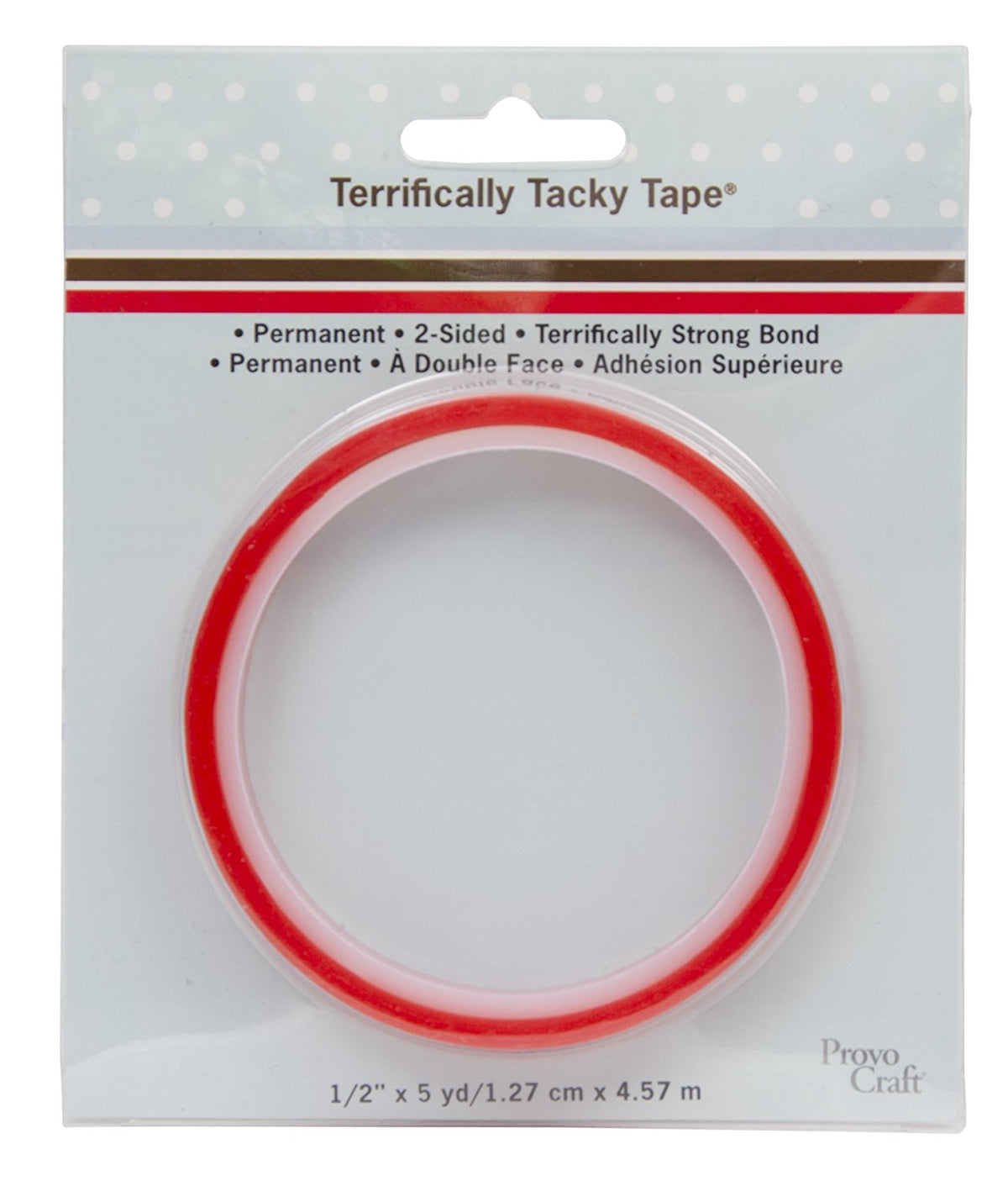 Terrifically Tacky Tape 1/2" / Cinta Adhesiva Doble Cara Muy Fuerte Descontinuado Provo Craft