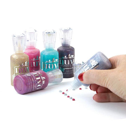 Glitter Drops White Blizzard  / Pintura de Realce Blanco Brillante Adornos / Embellishments Nuvo