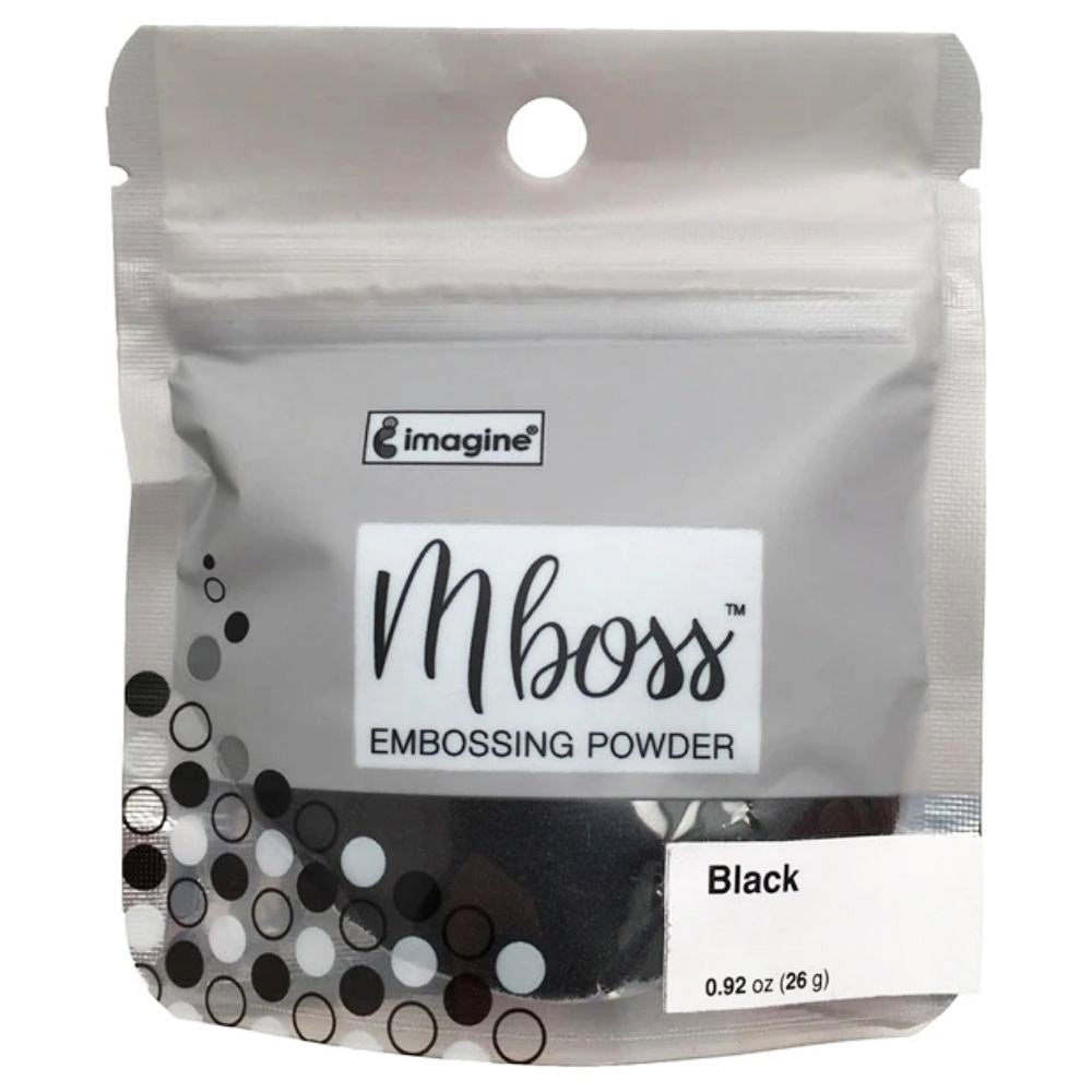MBoss Embossing Powder Black / Polvo de Embossing Negro Descontinuado Imagine