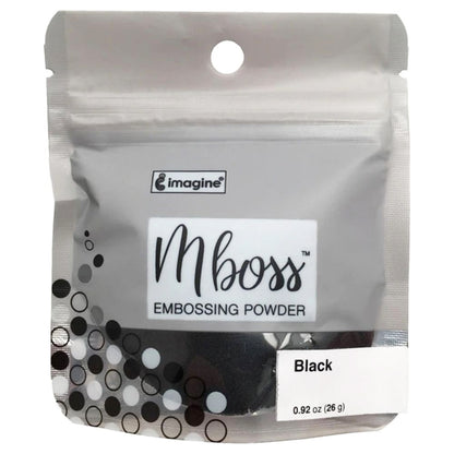 MBoss Embossing Powder Black / Polvo de Embossing Negro Descontinuado Imagine