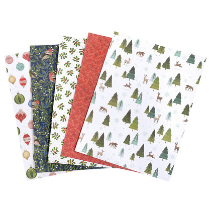 Together for Christmas 6 x 8" / Block De Papel Navideño 36 Hojas Papel Pink Paislee