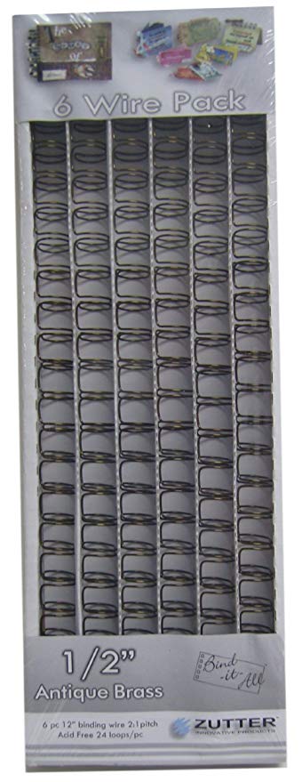 Owire Binding Black 1/2" / Arillos Metálicos Negros 1/2 " - 1.27 cm Arillos para Engargolar Zutter