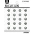 Neutral Silver Dome Gems / 20 Gemas Adhesivas Gris Adornos / Embellishments K & Company