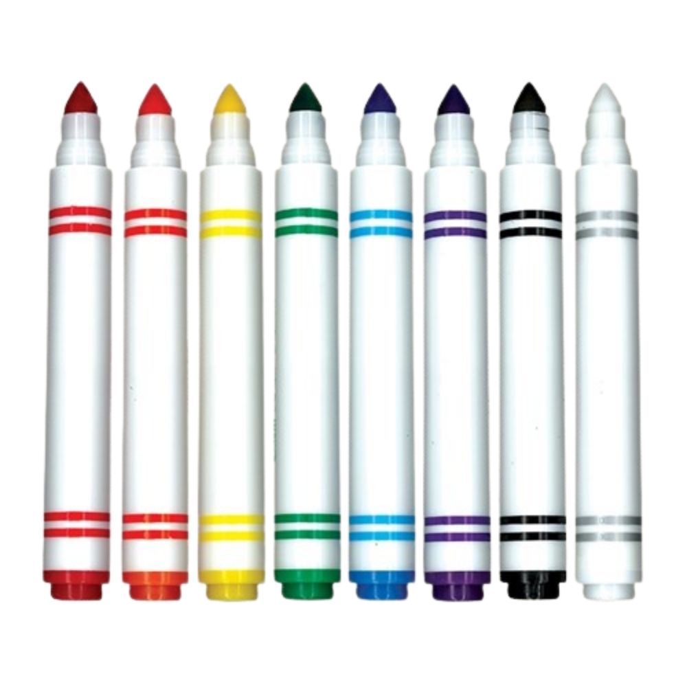 8 Washable Window Markers / 8 Marcadores Lavables para Vidrio Descontinuado Sargent Art