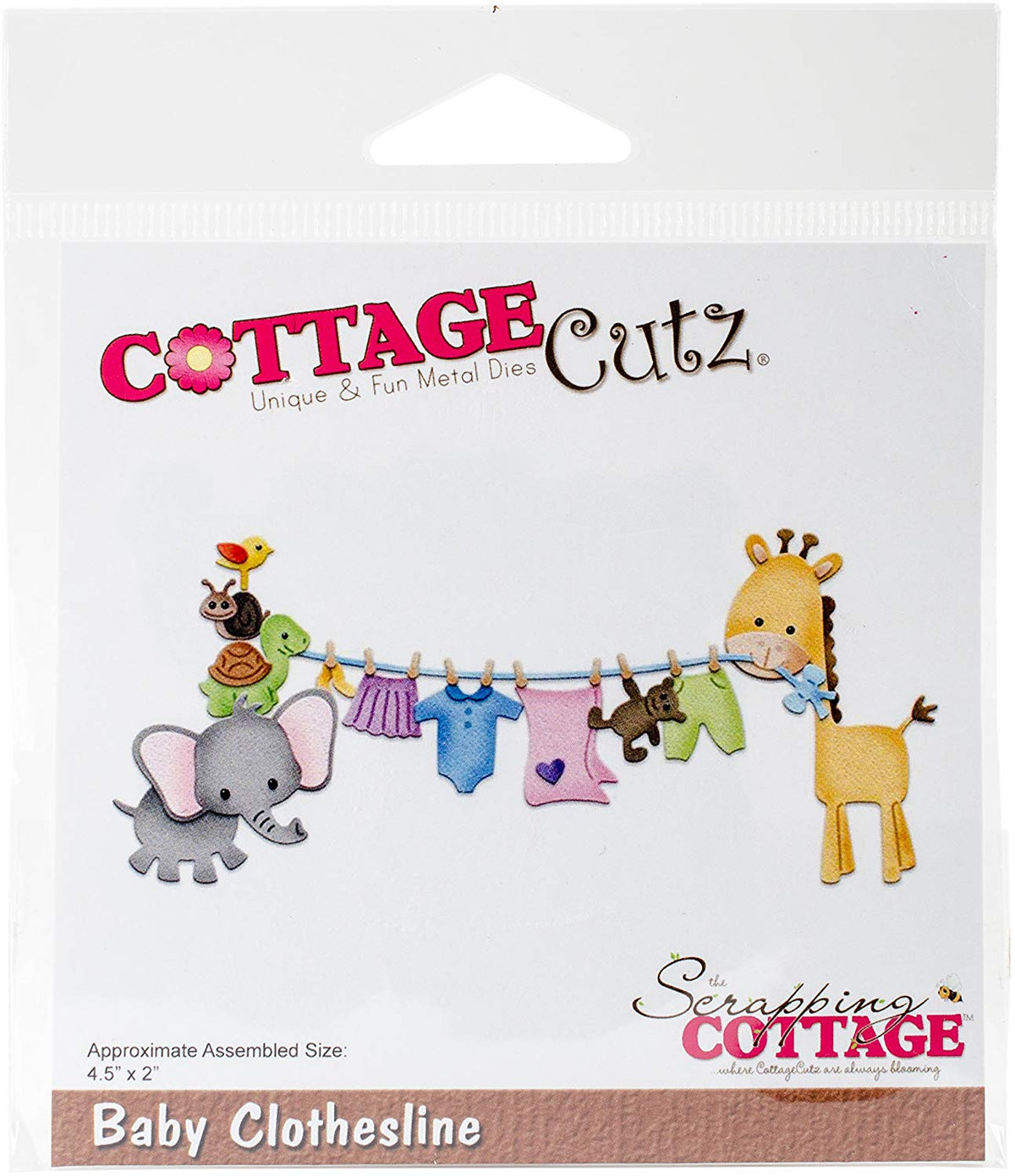 Baby Clothesline Die / Suaje de Tendedero de Bebé Descontinuado Cottage Cutz