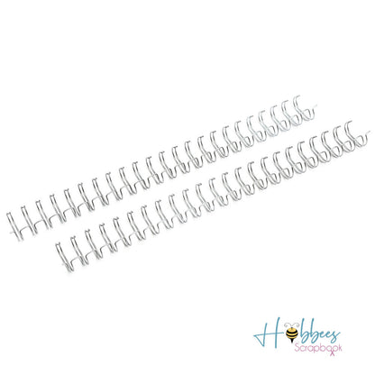 Cinch Wires Silver .625" / 4 Arillos Plateados Arillos para Engargolar We R Memory Keepers
