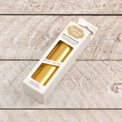 GoPress Heat Activate Foil Gold Vintage / Rollo de Papel Metalizado Oro Viejo Descontinuado Couture Creations