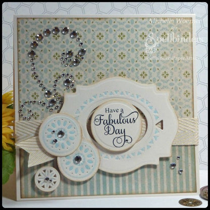Shapeabilities Dies Gold Facets / Suaje y Realce Faceteados Descontinuado Spellbinders