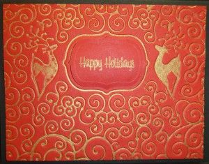 Reinder Magic Reversible Embossing Folder / Folder Reversible Reno Mágico Descontinuado Spellbinders