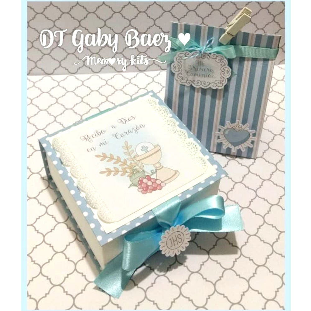 Kit de Papel Cartulina Mi Primera Comunión Niño Descontinuado Memory Kits