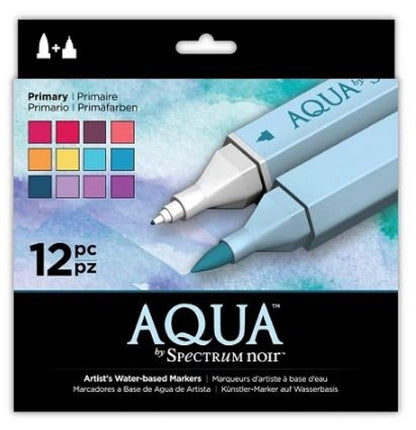 Aqua by Spectrum Noir Primary / Marcadores de Artista Acuarelables Marcadores &amp; Plumones Crafter&