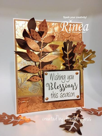 Metallics Foiled Papers 4"x6" / 12 Hojas de Papel Tipo Alumino Doble Cara Metálicos Papel Rinea