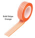 Washi Trendy Tape Bold Stripe Orange / Cinta Adhesiva Descontinuado Queen&Co