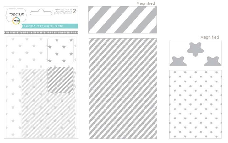 Embossing Folder Baby Boy / Folder de Grabado Niño Descontinuado Project Life