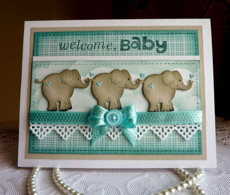Baby Elephant Die /  Suaje Elefante Bebe Descontinuado Cottage Cutz