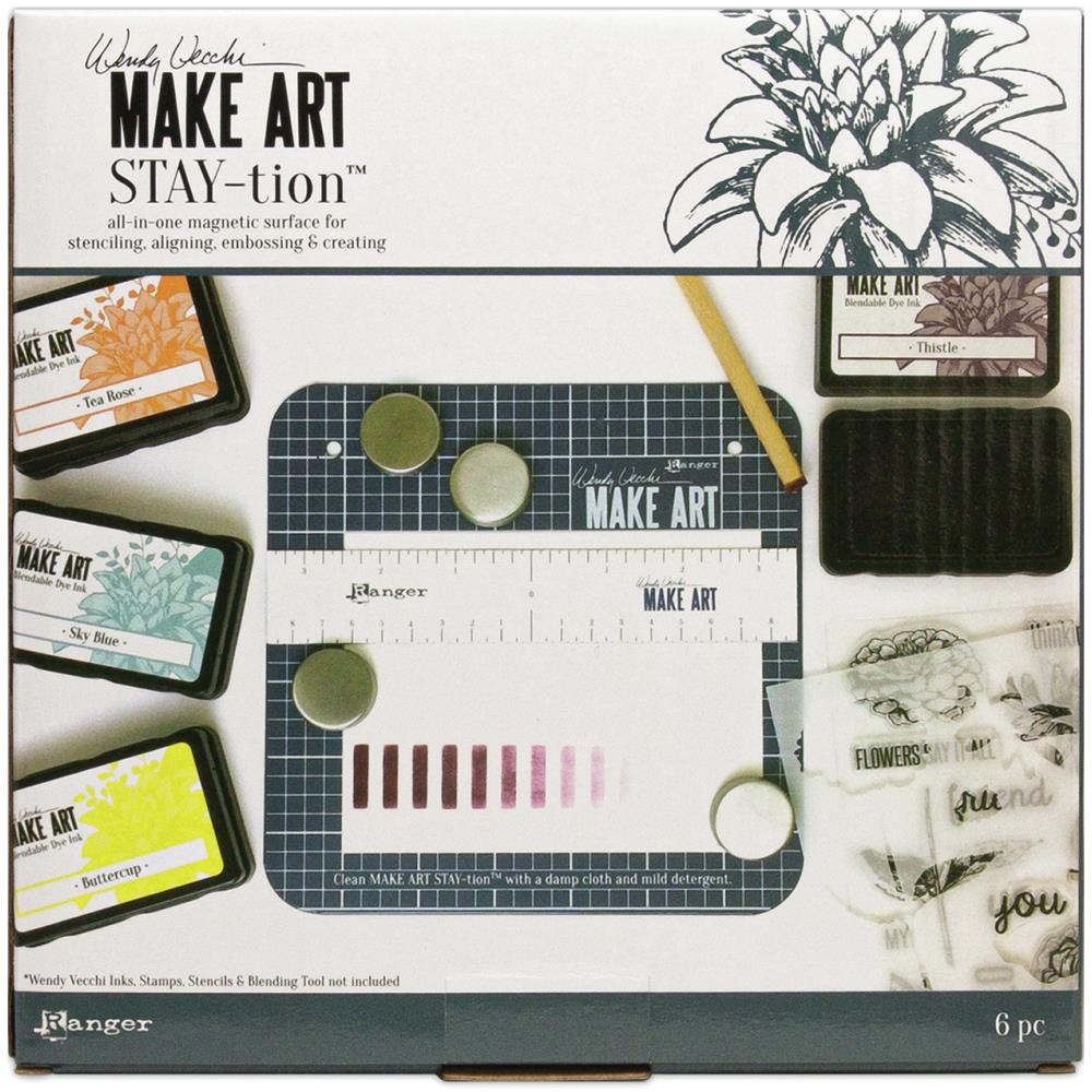 Wendy Vecchi Make Art Stay-tion 7" / Tapete Magnético para Estampar Tapetes, Mats Wendy Vecchi
