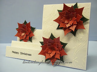 Poinsettia Set Cuttlebug / Suaje de Corte Nochebuena Dados de Corte / Suajes / Troqueles Cuttlebug