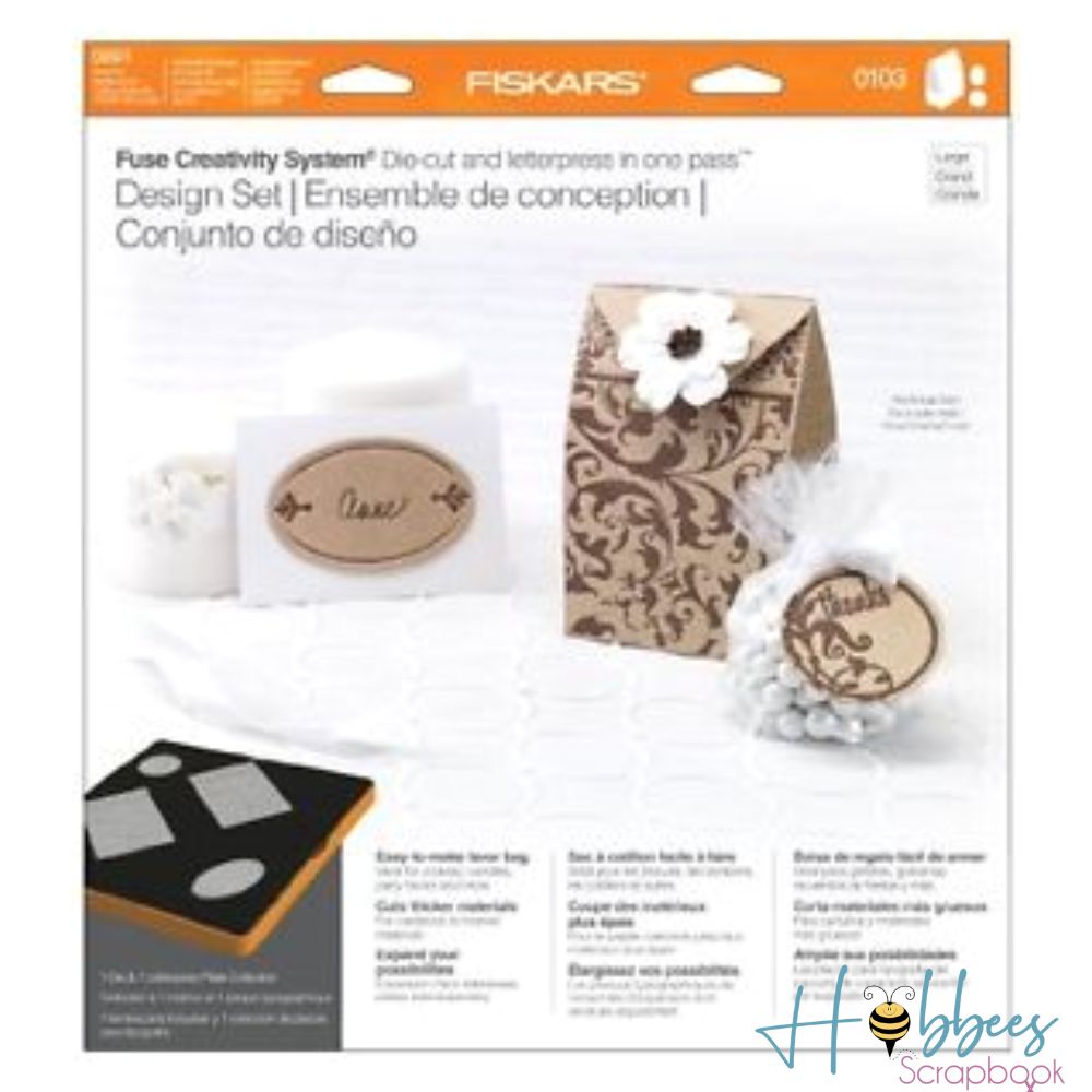 Fuse Large Big Shot Pro Favor Wrap / Suaje de Corte Pro Cajita para Recuerditos Descontinuado Fiskars