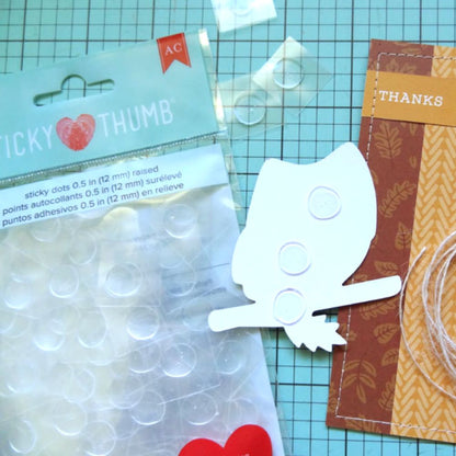 Raised Sticky Dots 1/2" / 150 Puntos Adhesivos en Relieve 12 mm Adhesivos / Pegamentos American Crafts