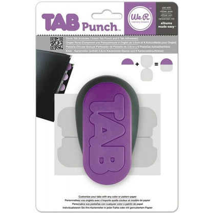 Circle Tab Punch / Perforadora de Pestaña Circular Descontinuado We R Memory Keepers