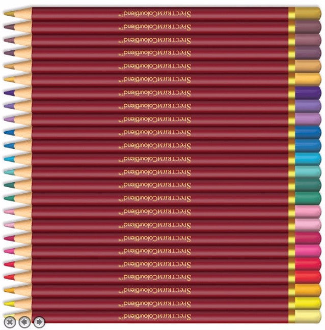 ColourBlend By Spectrum Noir Primaries Set 24 / Lápices de Colores Profesionales Colores y Plumones Crafter&