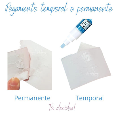 2 Way Glue Chisel Tip  / Marcadores de Pegamento Punta cincel Adhesivos / Pegamentos Zig Memory System