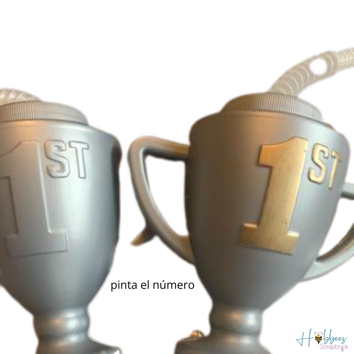Cups with Lid Trophy / 6 Vasos de Trofeo con Popote Descontinuado Novelty