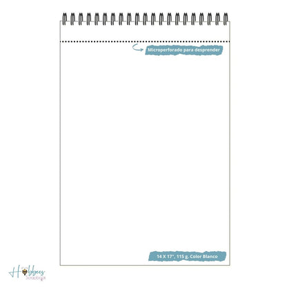 Foundation Drawing Pad 14 x 17" / Block de Dibujo Blanco Descontinuado Canson