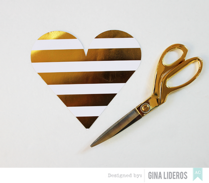 Cutup Scissors 8" GOLD Metal / Tijeras Doradas Tijeras / Cutters American Crafts