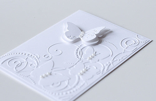 Embossing Folder Butterfly Swirl / Folder de Grabado Remolino de Mariposas Descontinuado Darice