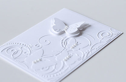 Embossing Folder Butterfly Swirl / Folder de Grabado Remolino de Mariposas Descontinuado Darice
