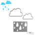 Suaje Nubes y Gotas de Lluvia Dados de Corte / Suajes / Troqueles Hobbees