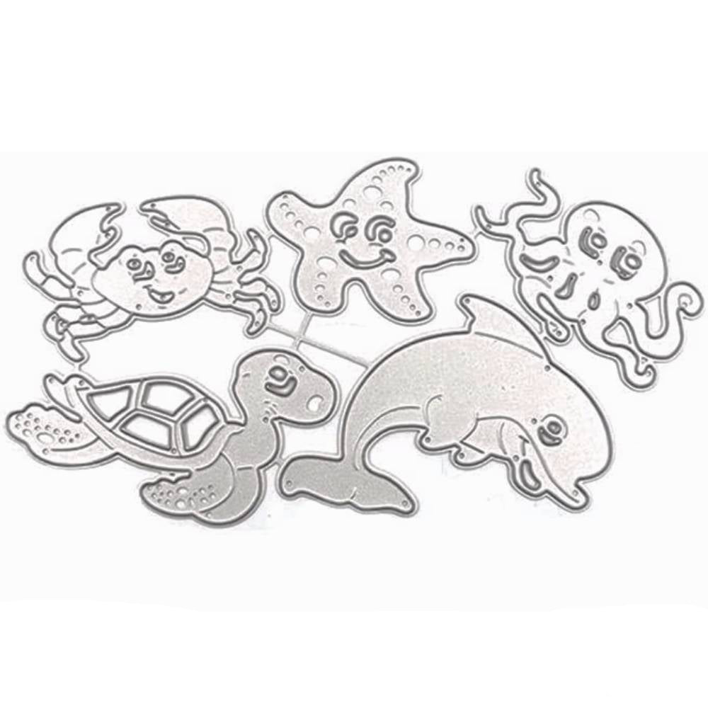 Suaje de Animales Marinos Dados de Corte / Suajes / Troqueles Hobbees