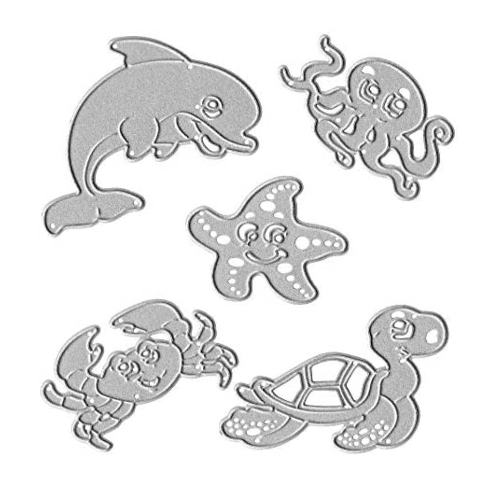 Suaje de Animales Marinos Dados de Corte / Suajes / Troqueles Hobbees