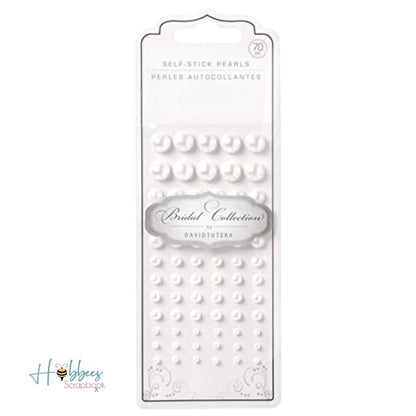 Self Stick White Pearls / Piedritas Adhesivas Blanco Perla Descontinuado David Tutera