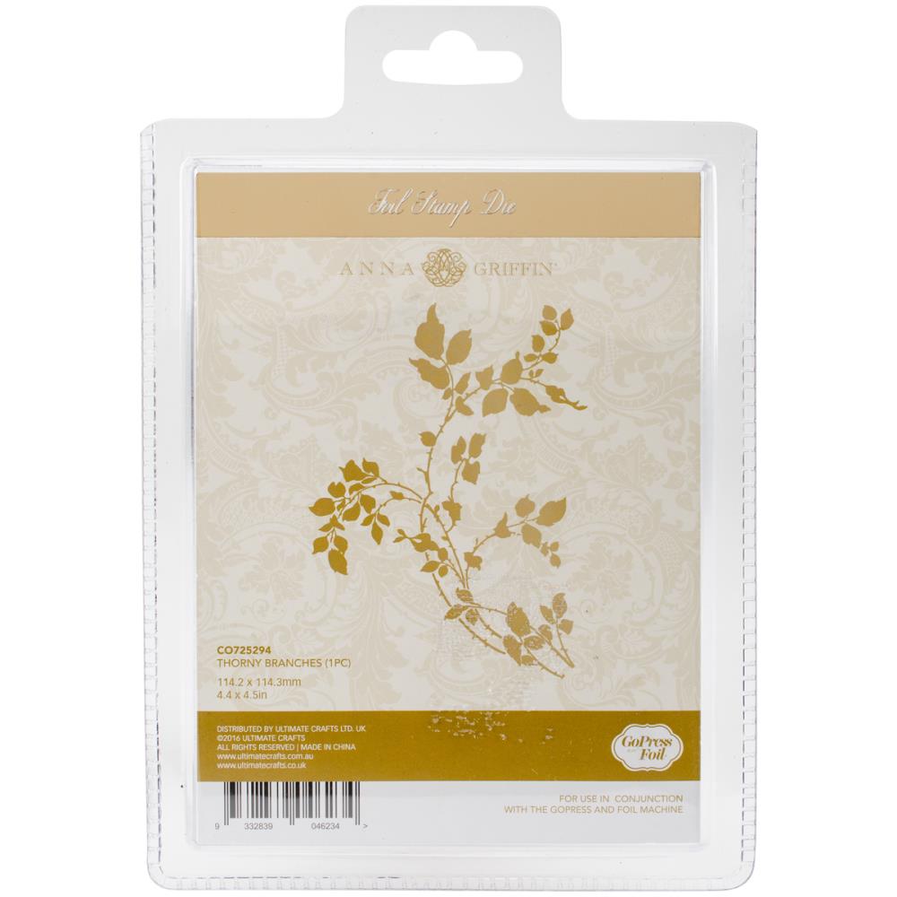 Anna Griffin Hot Foil Thorny Branches / Suaje De Ramas Espinosas Descontinuado Couture Creations