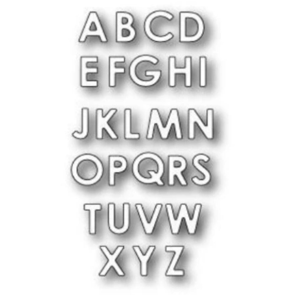 Uppercase Alphabet Soup Dies / Suaje de Corte Alfabeto Mayúsculas Descontinuado Memory Box