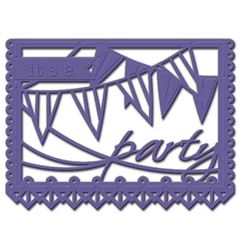 Its a Party Die / Suaje de Fiesta Descontinuado Spellbinders