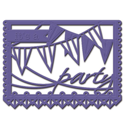 Its a Party Die / Suaje de Fiesta Descontinuado Spellbinders