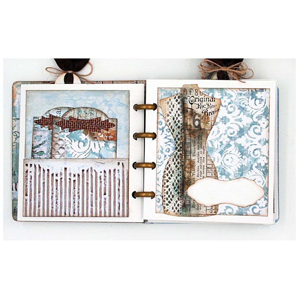 Framelits Bookplate, Hinges &amp; Label Dies / Suajes de Adornos de Libros Descontinuado Sizzix