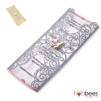 Thinlits Invitation Wrapper Die / Suaje de Invitación Caladita Descontinuado Sizzix