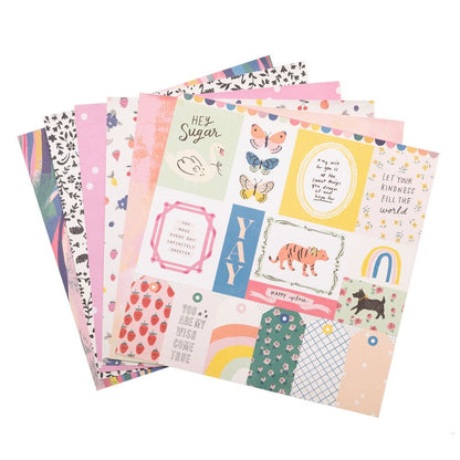 Sweet Story Paper Pad 12" / Block de Papel Decorado Papel Pink Paislee