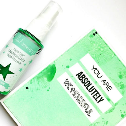 Color Shine Pack 3  / Kit de 6 Tintas en Spray con Brillitos Descontinuado Heidi Swapp