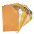 Metallics Foiled Papers 4"x6" / 12 Hojas de Papel Tipo Alumino Doble Cara Metálicos Papel Rinea